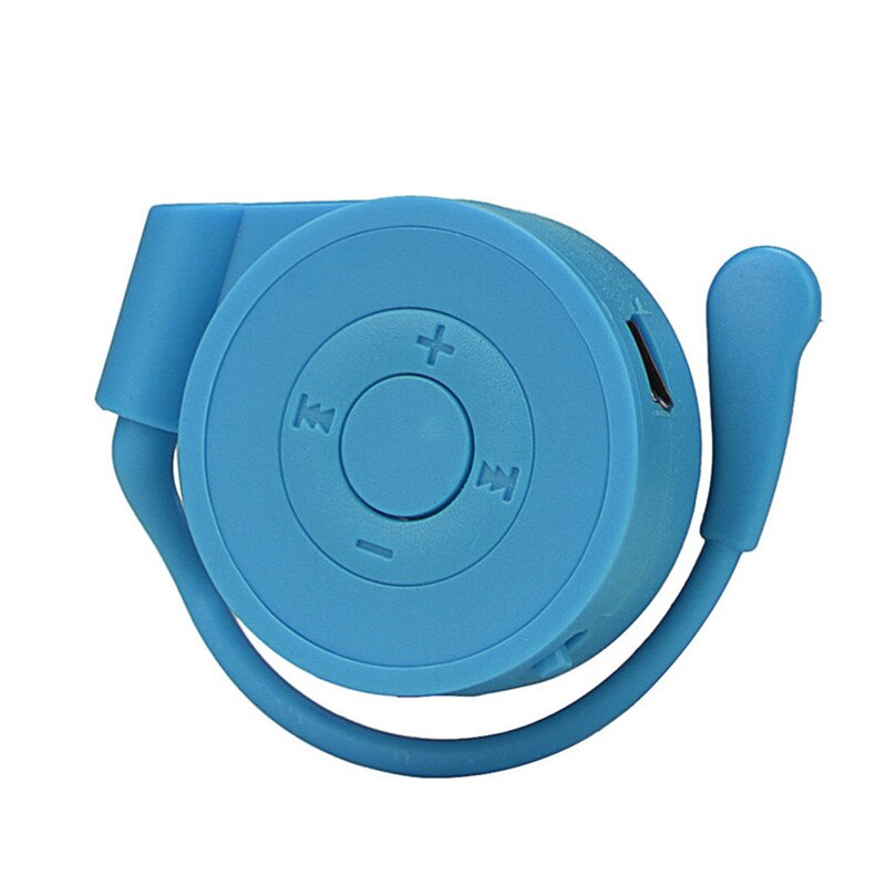tragbar3 Farben Ultra-kleine größe Musik Spieler Sport USB Digitale ohr hängen Mp3: Himmel Blau
