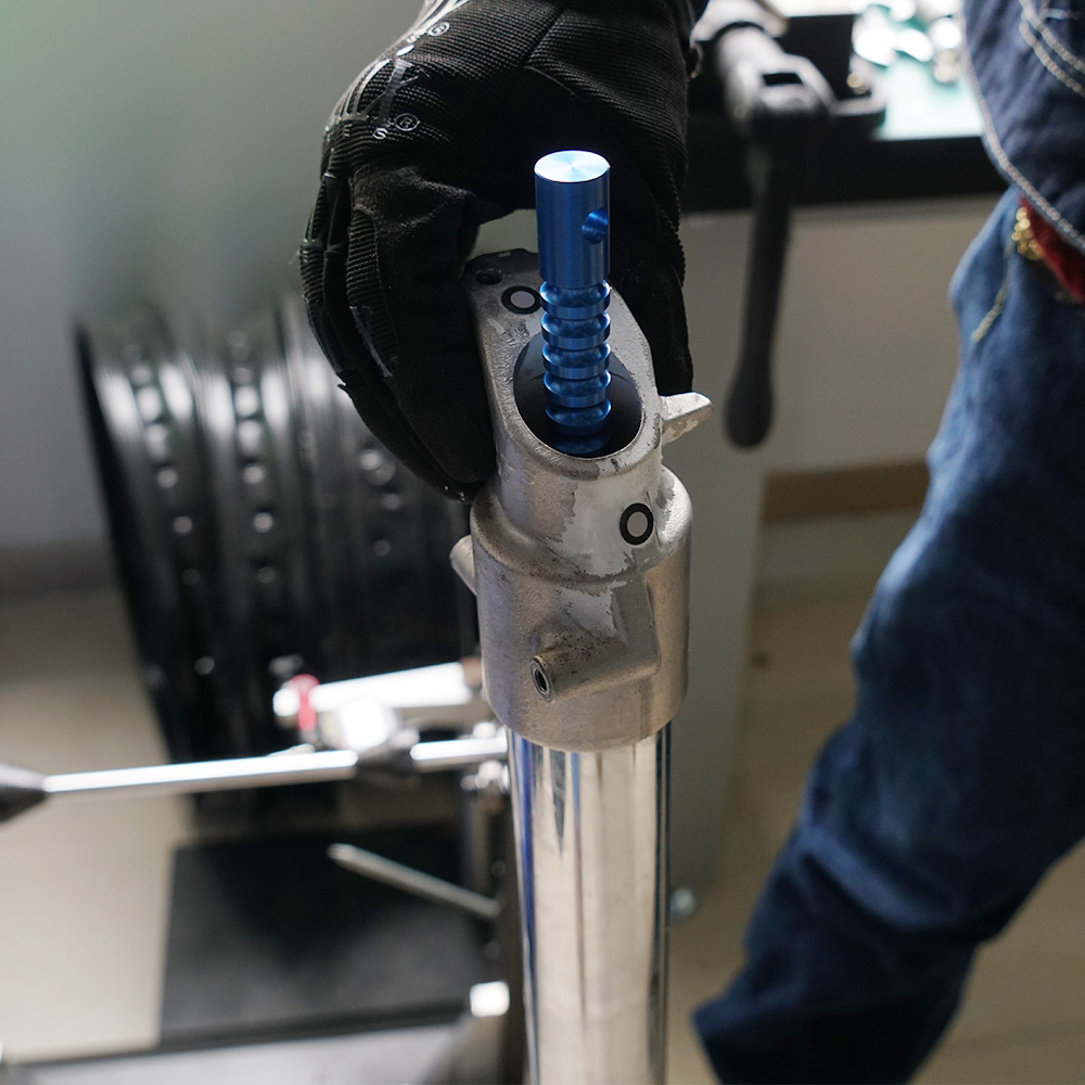 Herramienta Universal de sujeción de varilla amortiguadora de horquilla para motocicleta, herramienta de compresor de resorte de horquilla, herramienta de purga de horquilla de suspensión, Kit de reparación de horquilla