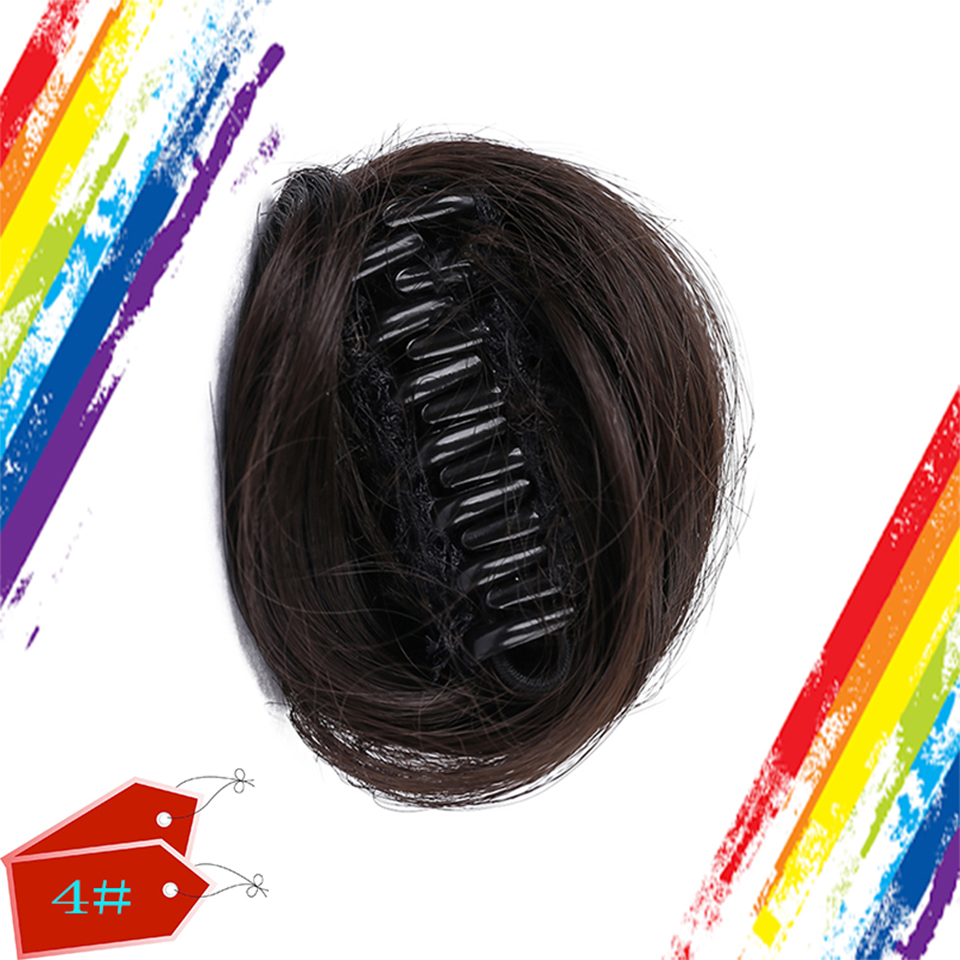 DIANQI synthétique petite pince cheveux Chignon Chignon femmes cheveux chouchou perruques pour femmes fille enfants bandes de cheveux