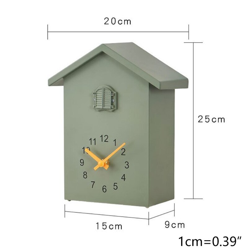 Horloge murale en plastique pour coucou, voix d&#39;oiseau naturelle ou appel de coucou, pendule , maison d&#39;oiseau, maison d&#39;art mural