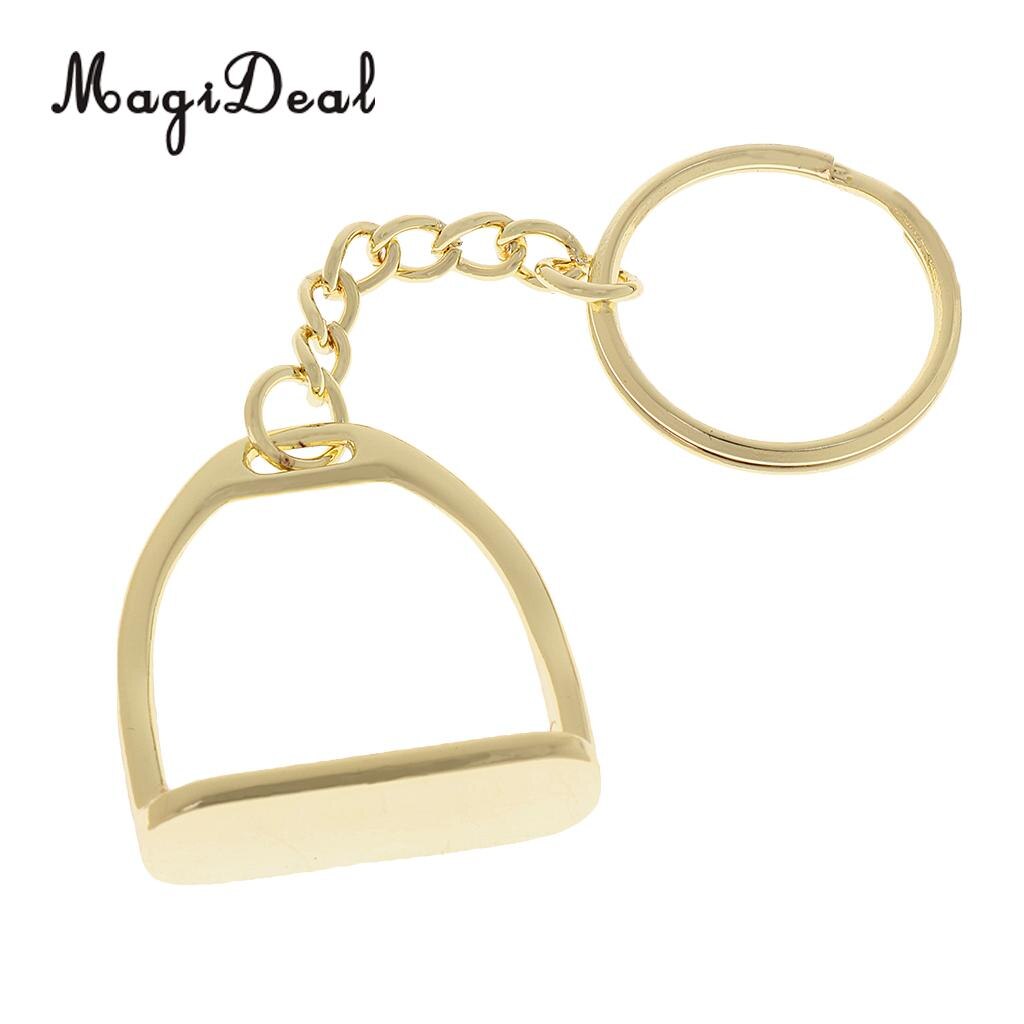 2 stykker zink legering stigbøjlen nøglering nøglering engelsk hest ornament værktøj ridesport forsyninger