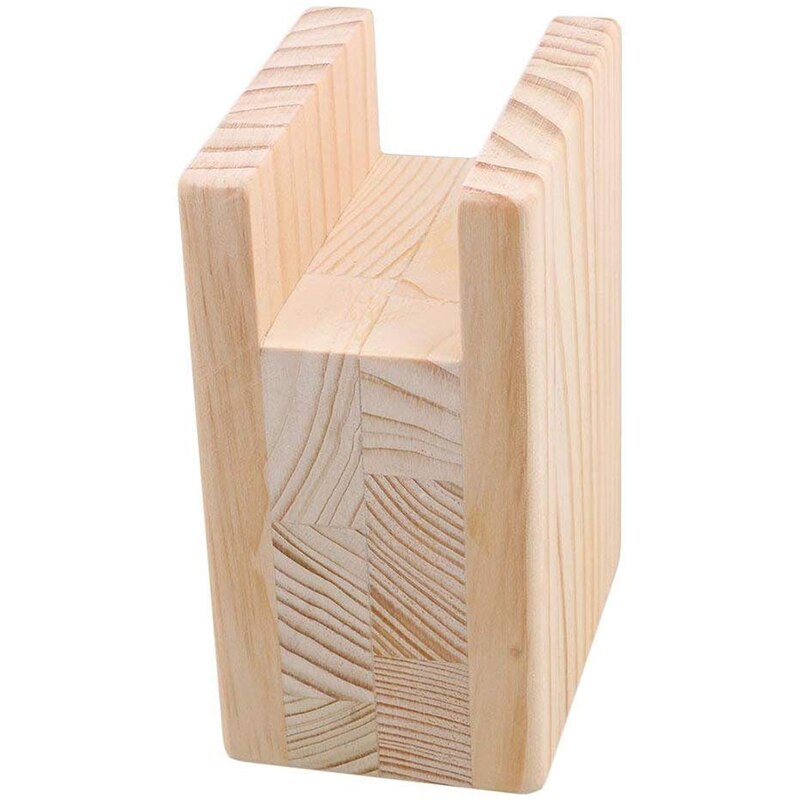 4PCS Bed Furniture Tripod Heavy Solid Wood Tripod, Coffee Table Padding Grooved Table Legs Increased Wooden Blocks Furniture Leg