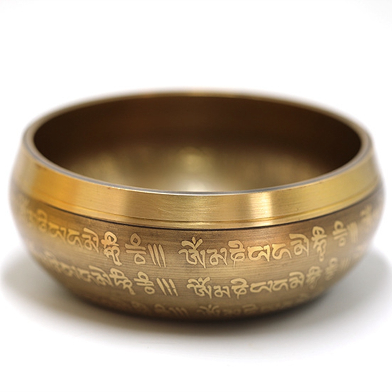 Tibetan Singing Bowls Meditation Set,Sound Chanting Bowl with Mallet Handcrafted in Nepal for Healing and Mindfulness