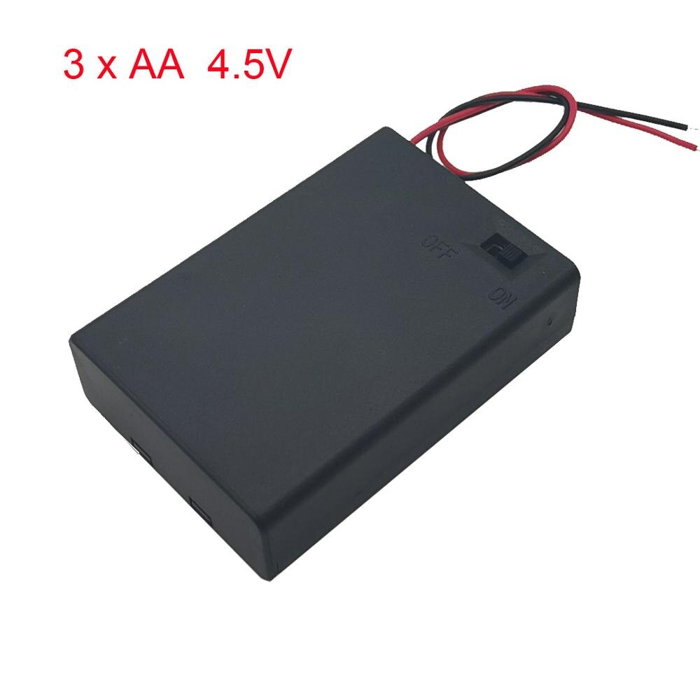 1/2/3/4 fessura di Cassa di Batteria AA 1.5V/3V/4.5V/6V AA batteria titolare scatola Caso di Immagazzinaggio con Interruttore