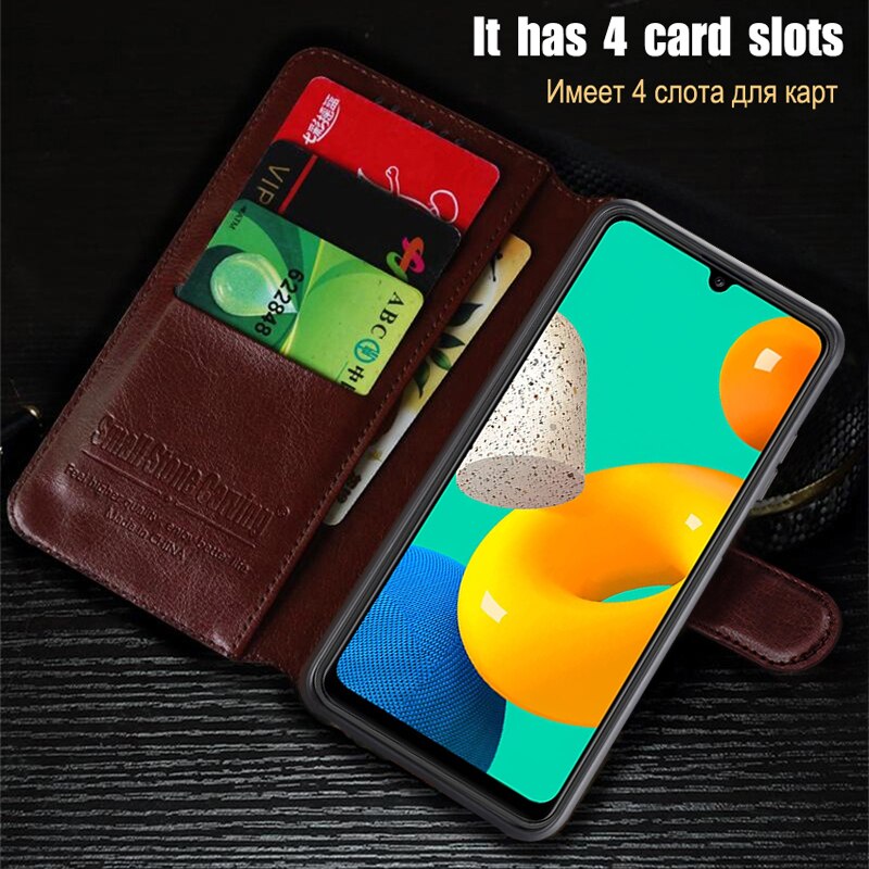 Voor Cover Samsung Galaxy M22 Case Voor Samsung M22 M 22 Capas Shockproof Flip Boek Lederen Voor Fundas Samsung M22 cover
