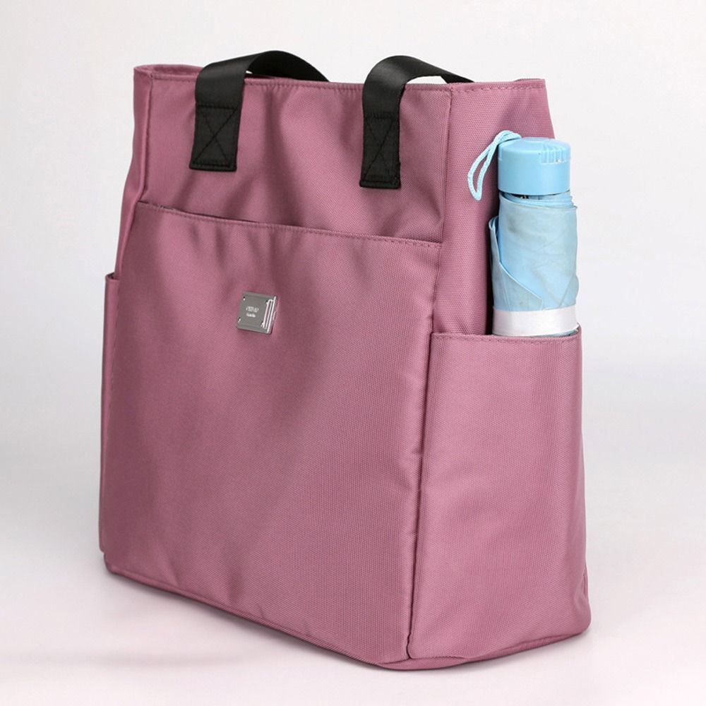 Bolsa tote de mão de grande capacidade, de alta qualidade, leve, à prova d'água, de nylon, bolsa de ombro para trabalho, escola e viagem, bolsa de ombro