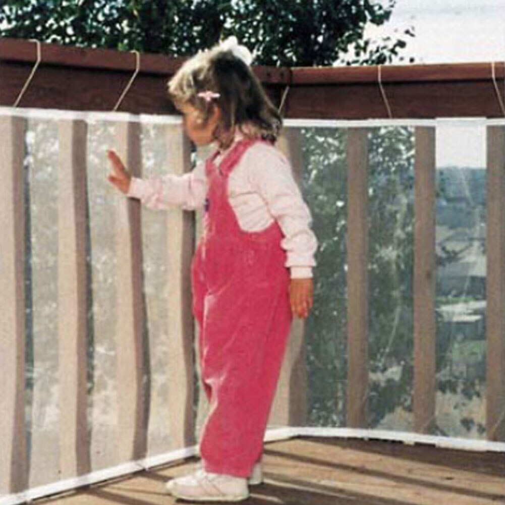 Protective Balcony Safety Net Children Stairs Rail Easy Install Patio Mesh Fencing
