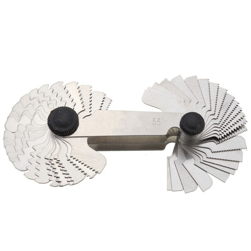 4pcs Screw Thread Pitch Cutting Gauge Tool Set Centre Gage 55&60 Degree Inch & Metric Measuring Gauging Lathe Tools