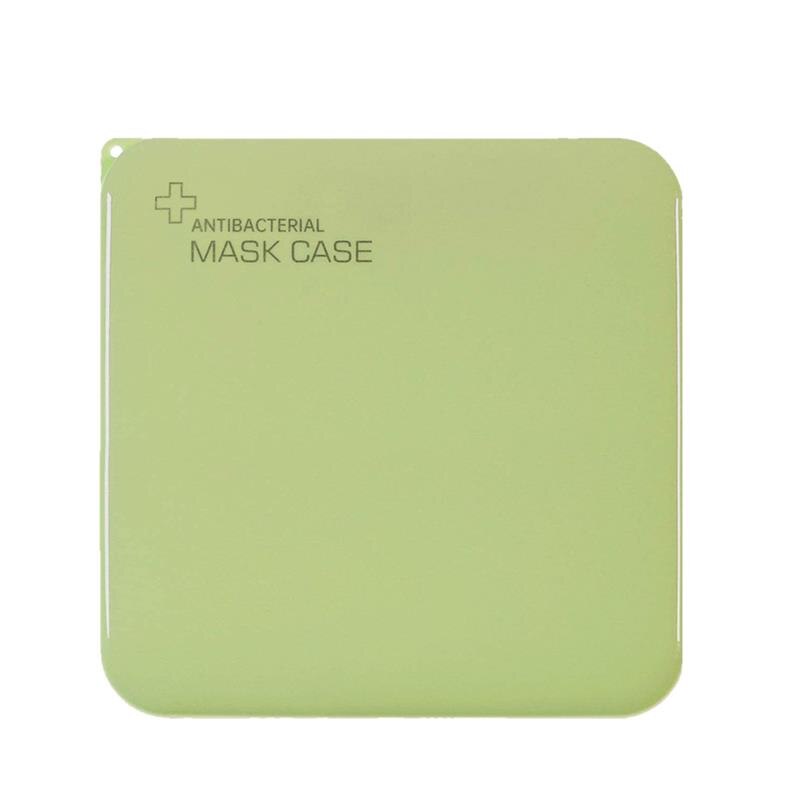 Portable Mask Case Household Moisture-proof Mask Box Go out Dustproof Storage Mask Container Organizer Holder: green