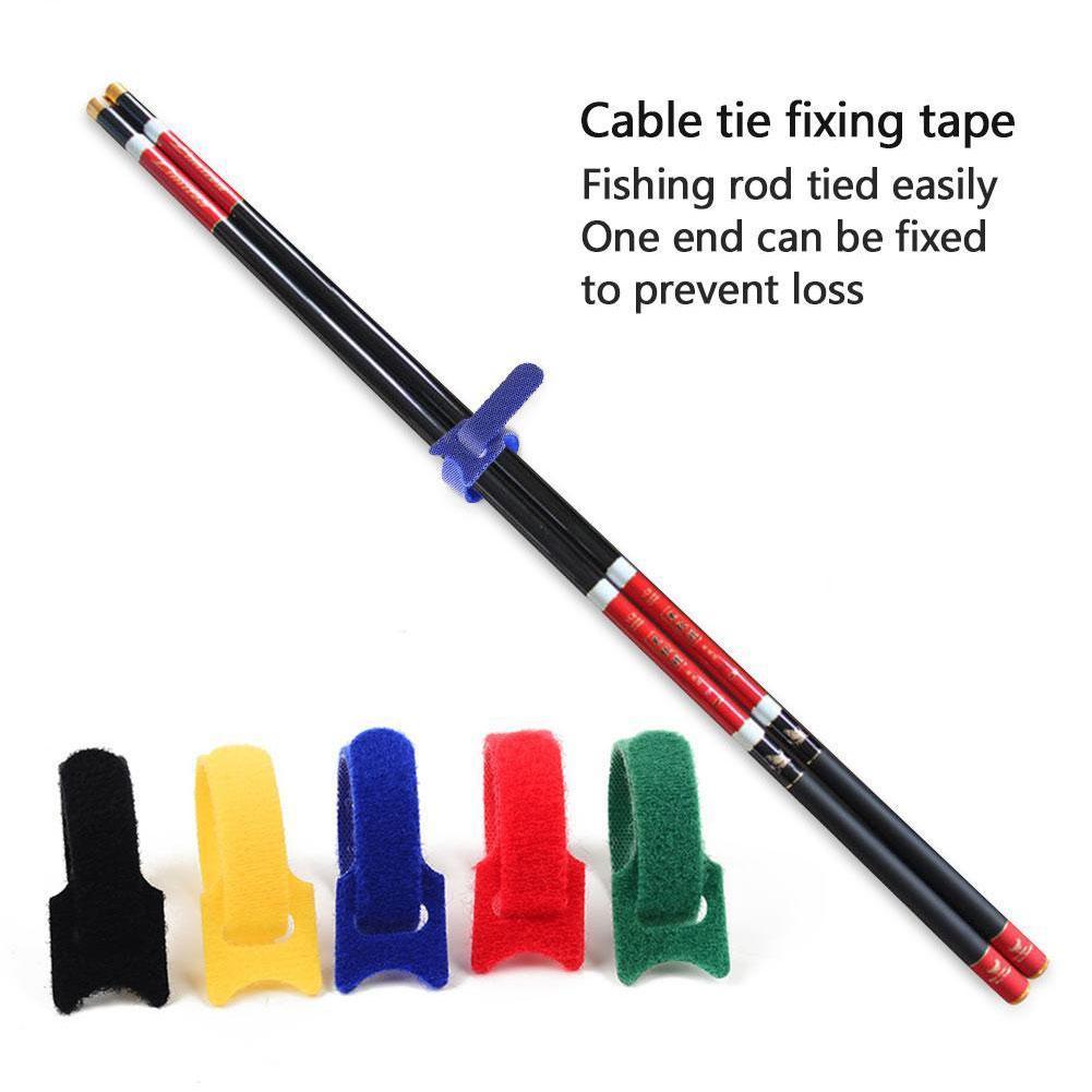 Fixed Cable Tie Adjustable, Magic Cable Management Hook And Tape Tape, Loop V7A9