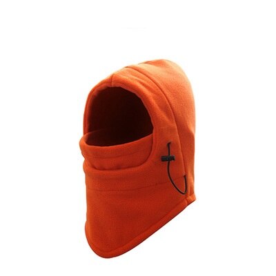 Winter outfly winter bivakmuts winddichte muts met masker unisex skimuts heren winter fleece muts gewikkelde warme muts ski warme mutsen: Oranje