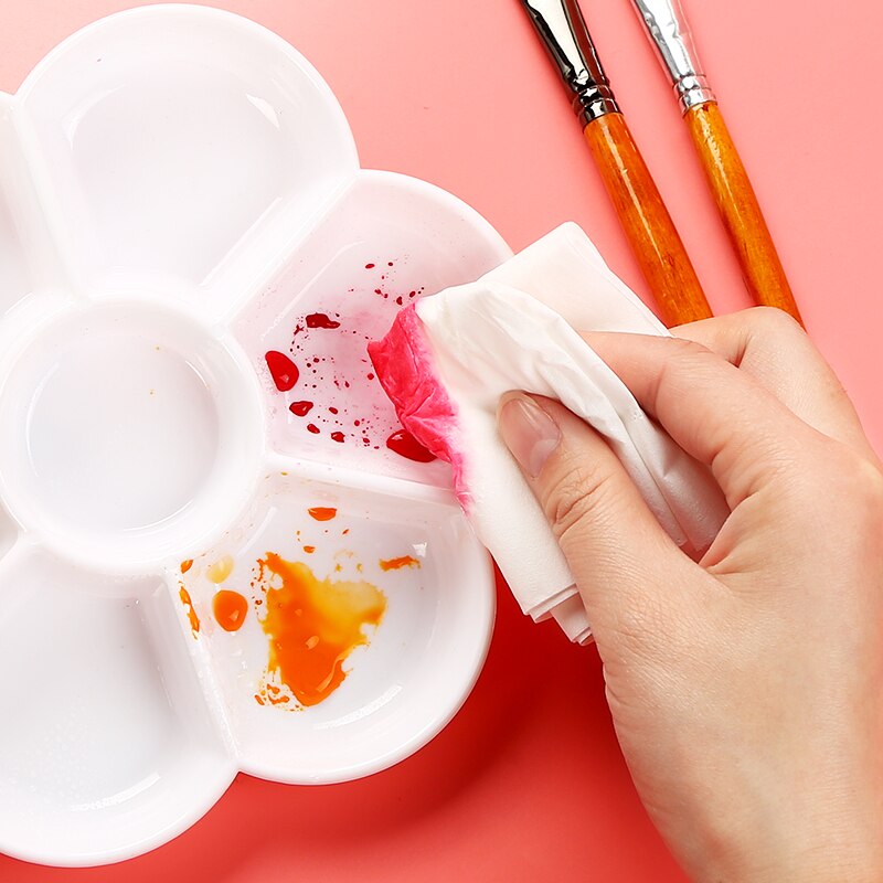 Polyglino Speciale Plum Vormige Palet Acryl Traditionele Chinese Schilderij Aquarel Pigment Anti Keramische Palet Kleine Portabl