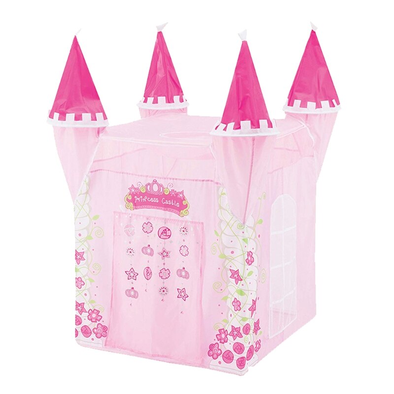 130Cm/51Inch Kinderen Spelen Tent Prinses Kasteel Speelhuis Indoor Tent Zomer Tuin Achtertuin Gazon Zon tent Voor Meisjes