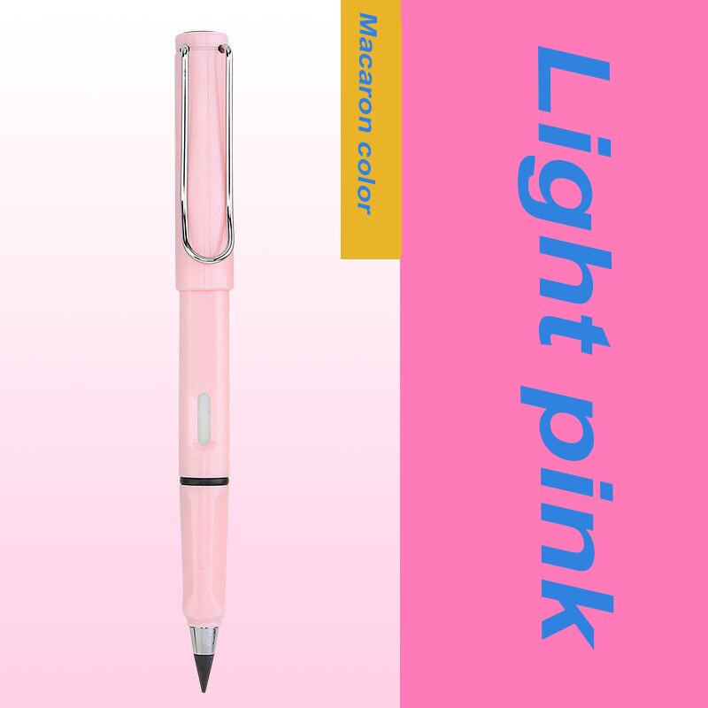 1 pces preto tecnologia sem moagem sem tinta estudantes usam lápis permanentes não pode terminar a escrita e não é fácil de quebrar: light pink