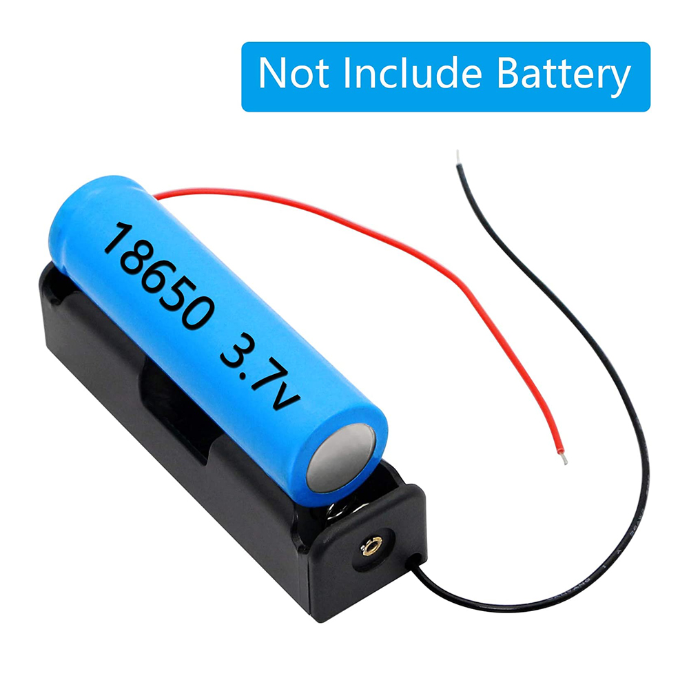 18650 batterijhouder met kabelboom, 10 doe-het-zelf batterijopbergdozen, 18650 batterijhouder met één sleuf, 1 sleuf 1 batterij