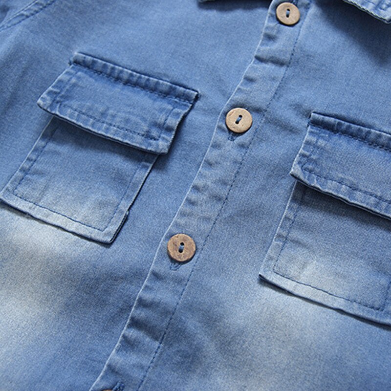 DIIMUU Baby freundlicher Jungen Kleidung Kleinkind Karikatur Overall Denim Hosen freundlicher lässig Overall Langarm Hosen
