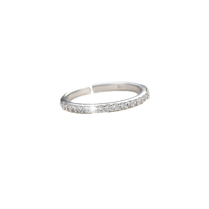 Einreihige Zirkonringe aus 925er-Sterlingsilber für Damen, Luxus-Schmuckzubehör, Großhandelsangebote