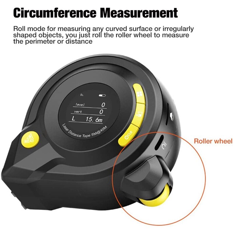3-In-1 Measuring Ruler Three-In-One Tape Measure LED Digital Display Ruler Infrared Tape Measure.Unit Switch, M/Inch/Ft Promotio
