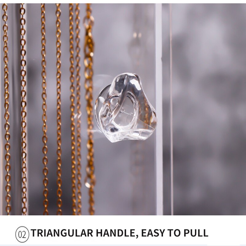 Necklace storage sweater chain collar storage Accessories Box Wedding Birthday Pendant Necklace Storage Jewelry