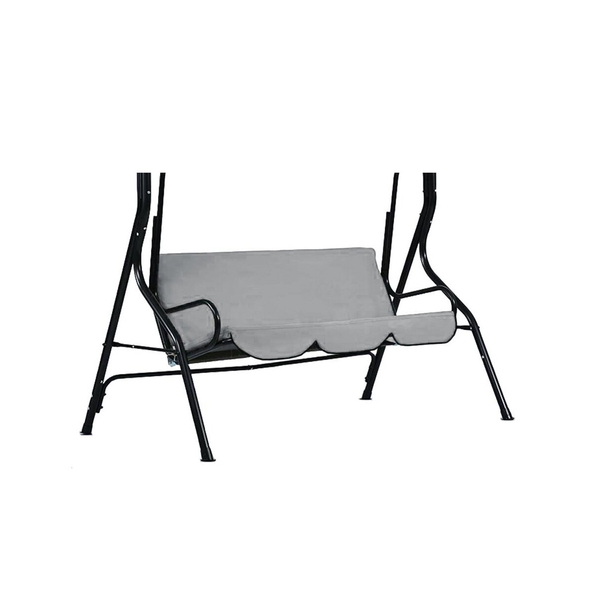 Waterproof Swing Seat Cover Replacement 2/3-Seat Garden Swing Chair Canopy UV Sun Shade Outdoor Chairs Hammock Covers Bag: Gray 3 Seats