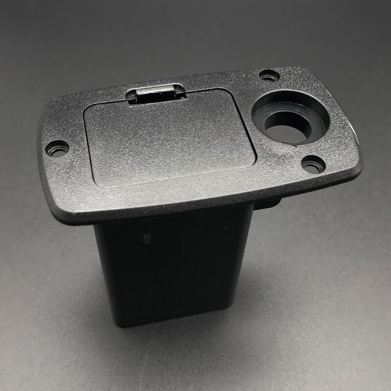 9V Battery Black Holder Case Box Compartment Cover Guitar Bass Pickup for Guitar Replacement: D