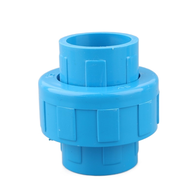 1pc PVC Union 20 25 32 40 50mm Equal Coupling Water Pipe Straight Connector For Garden Irrigation Aquarium Fish Tank Fittings: ID 50mm / Blue
