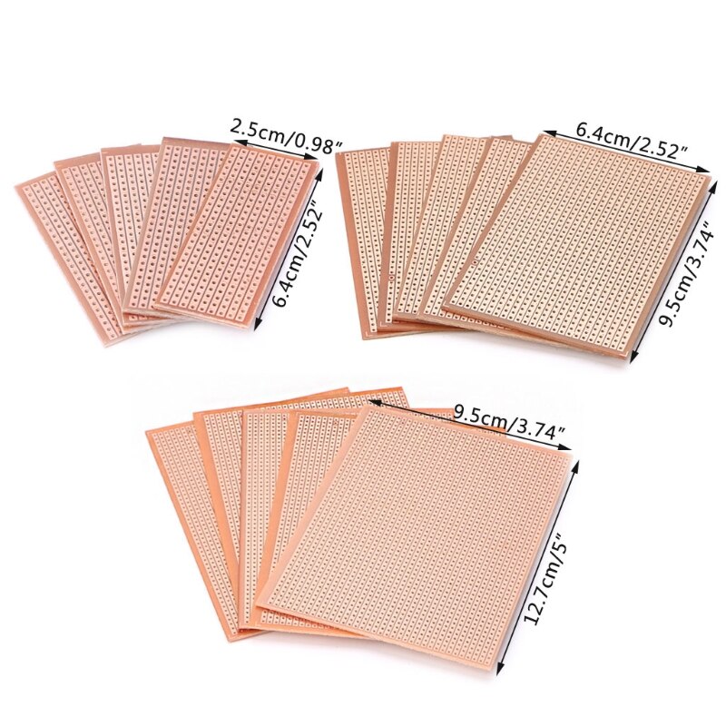 5 stk universell bakelitt kretskort diy prototype pcb prototyping sporplate