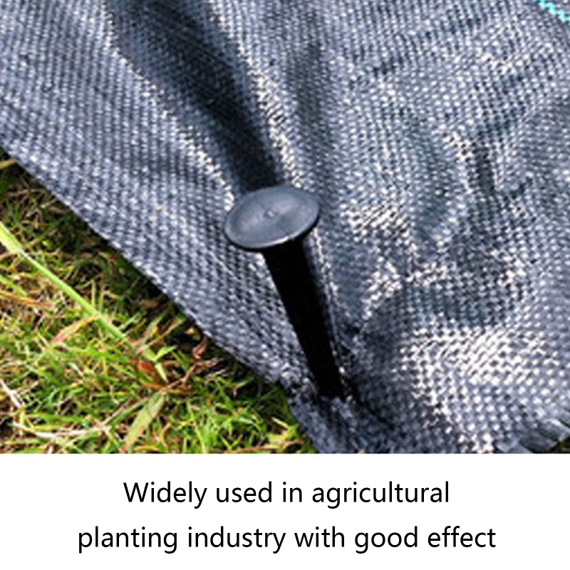 Plastic Black Cloth Nails Set of 100 Earth Nail Fixed Film Garden Peg Tool Supplies for Outdoor Gardening Nails