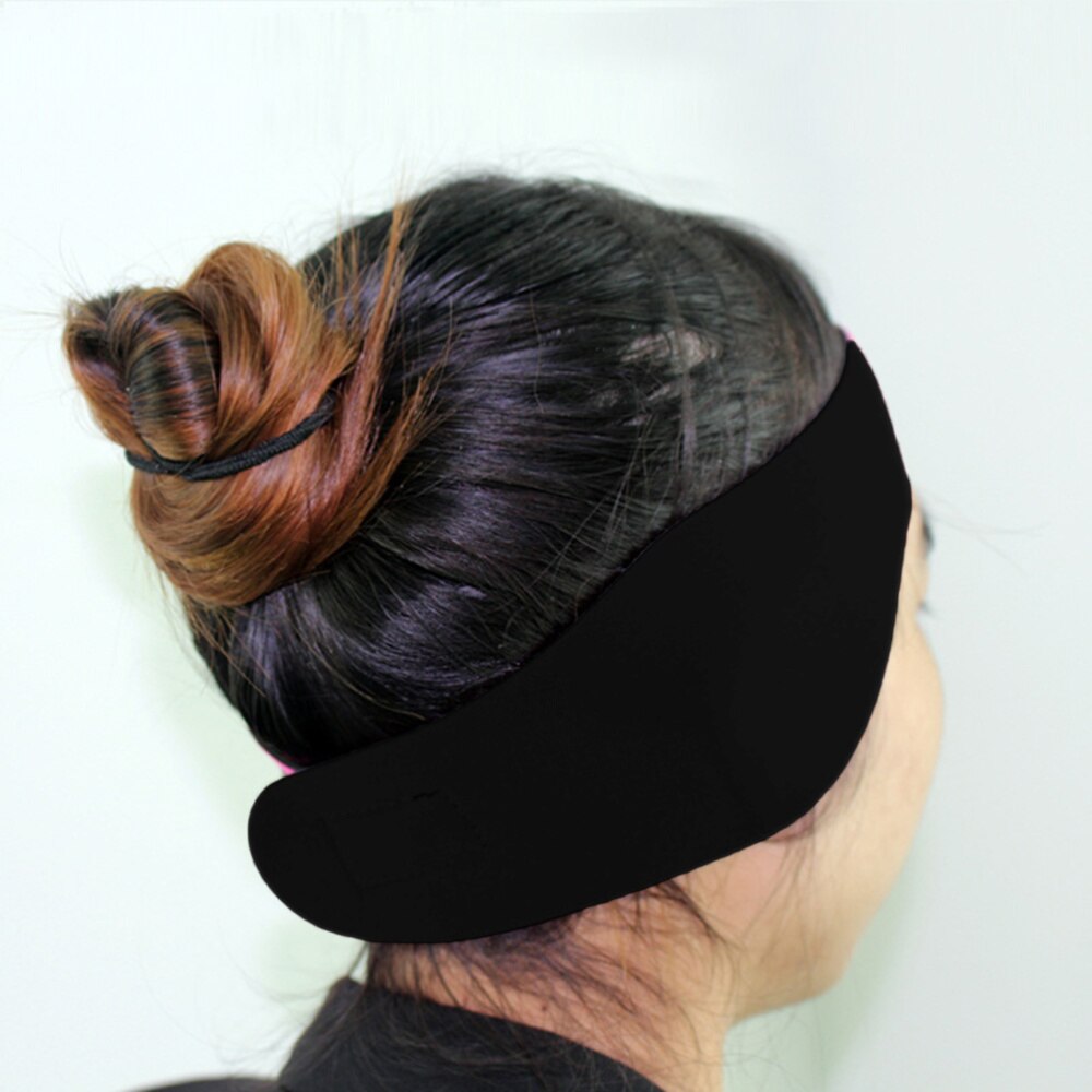 Diadema para nadar de neopreno ajustable para niños y adultos, 2 uds., protección para las orejas, Yoga, buceo, cinta para el pelo (rosado + negro, Sise)