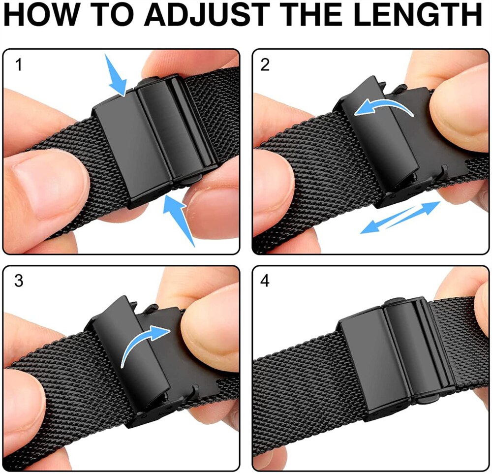 Essidi Milanese pasek z zapięciem motylkowym dla Fitbit Versa 3 2 1 Versa Lite siatka ze stali nierdzewnej Watch Band Loop dla Fitbit Sense