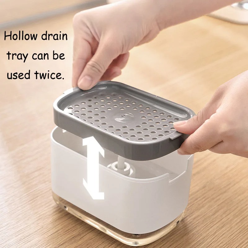 Liquid Soap Dispenser Large Capacity Manual Foam Soap Dispenser Touchless Kitchen Sink Dishwashing Detergent Home Accessories