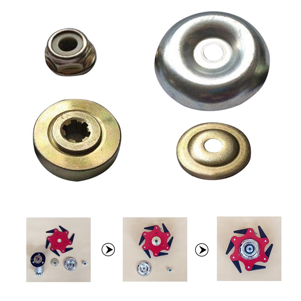 Lawn Mower Universal Accessories Adapter Nut Fixing Kit Metal Gearbox Blade Replacement Accessories For Lawn Mower Trimmer