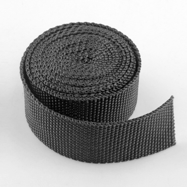 Sangles en PP fines pour sac à dos, 70 Yards/Lot, 23mm, ruban d&#39;emballage pour animal de compagnie, 15 couleurs, noir, blanc, rouge, bleu, vert, jaune, violet: 37 Black 23mm