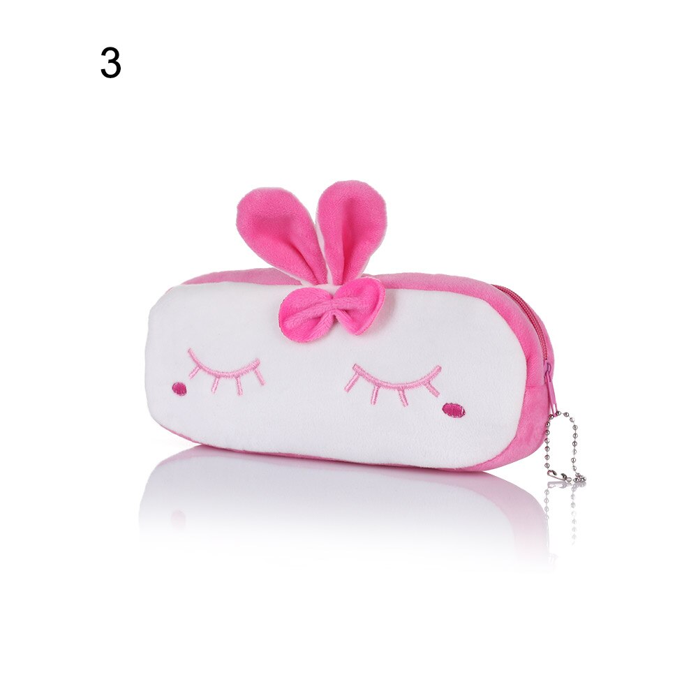 1Pcs Portatile Del Gatto Del Fumetto di Trucco Del Sacchetto Della Moneta di Stoccaggio Custodia da Viaggio di Trucco Flanella Del Sacchetto Sveglio Del Sacchetto Cosmetico Custodie per Le Donne ragazze