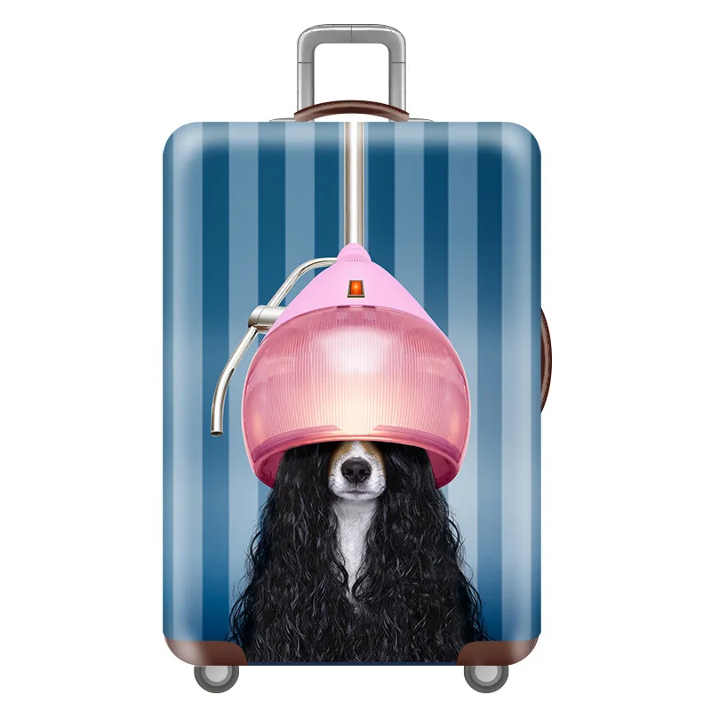 Thicken Luggage Cover Elasticity Trolley dust cover Suitcase Protection Cover For 18-32 inch Suitcase Case Travel accessories: S / Gold