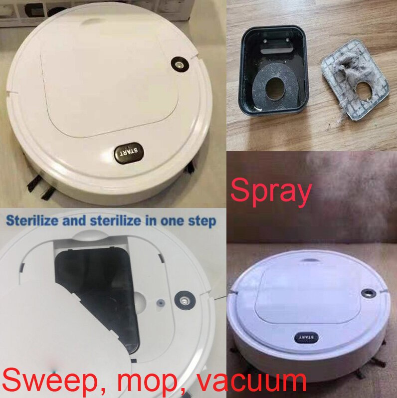 Robot vacuum cleaner smart sweeping robot 4 in1 Multifunction Drag sweep suck Spray humidification sterilization Sweep the floor
