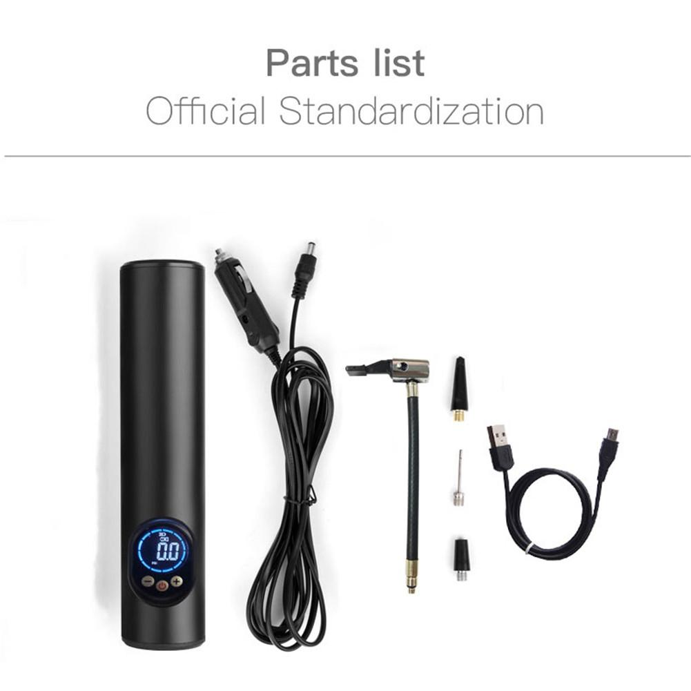 Draadloze Draagbare Compressor Voor Auto 12V Oplaadbare Mini Band Pomp Auto Digitale Lcd Emergency Inflator Voor Auto Fiets