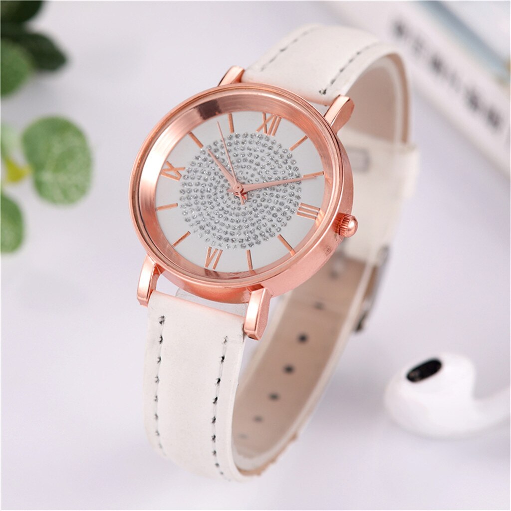 Luxe Horloges Quartz Horloge Roestvrij Staal Wijzerplaat Casual Bracele Horloge Rose Goud Waterdicht Dames Horloge Klok