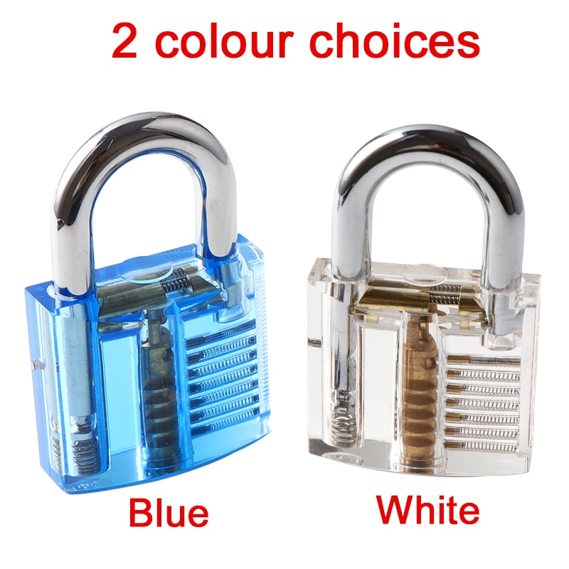 Feng Ye Transparent Visible Pick Cutaway Practice Padlock Lock With Broken Key Removing Hook Kit Extractor Set Locksmith Tool