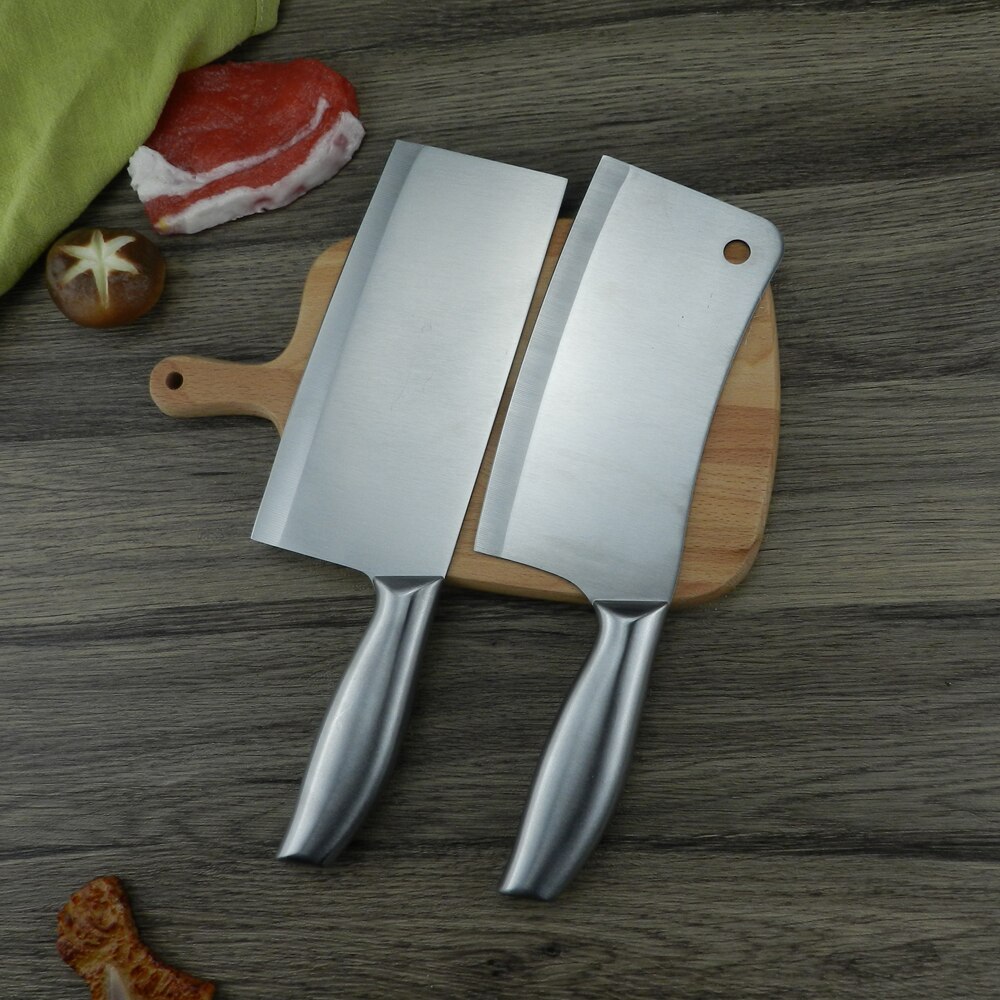 Stainless Steel Kitchen Knife Set 1-4PCS Chopping Cleaver Chef Knives Chicken Bone Scissor Cooking Tool Cutting Slicing Meat