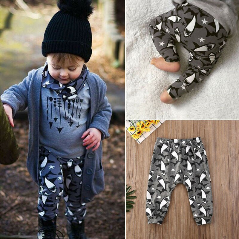 0-3T Casual Baby Toddler Boy Girls Cotton Kids Leggings PP Pants