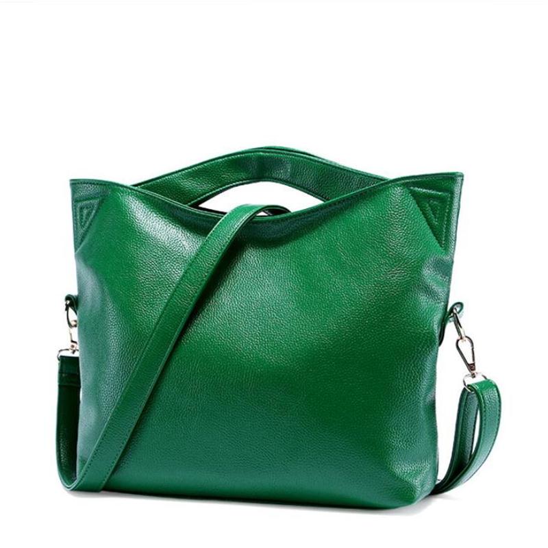 bolsa feminina Big Shoulder bags for women Gold color Crossbody handbag Women Soft Leather Bag PU Messenger Bag: green