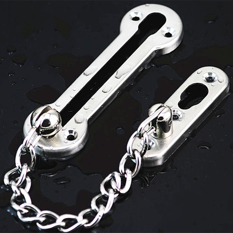 High safety stainless steel security door locks chain sliding anti - theft locks door hardware accessories