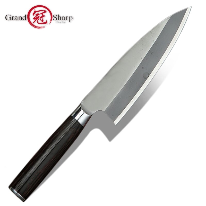 Japanese Deba Knife Stainless Steel Cutting Fish Chef's Kitchen Knives Cooking Tools Salmon Tuna Sashimi Slicing: 8.2 inch Deba knife