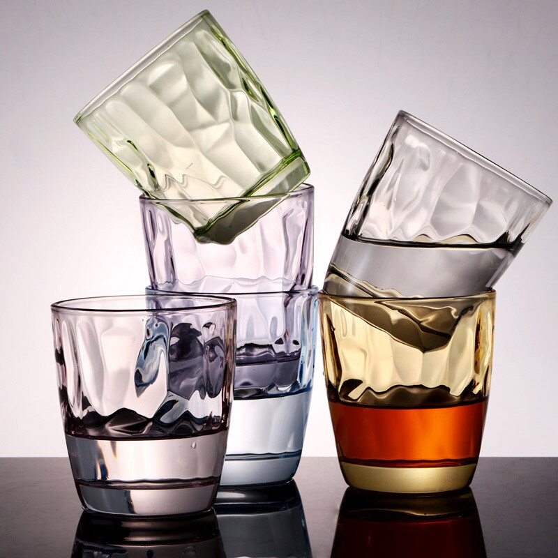6 Teile/satz 250ML verdickung Farbige glas wasser ... – Grandado