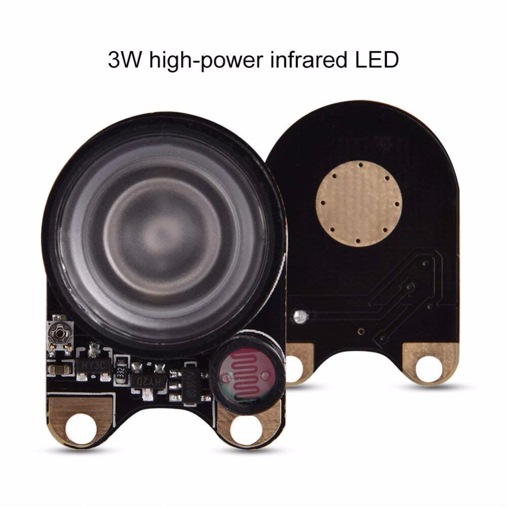 2PCS Camera Module Infrared LED Light, 3W IR Infrared Night Vision Camera Light for Raspberry Pi 3 Zero Camera