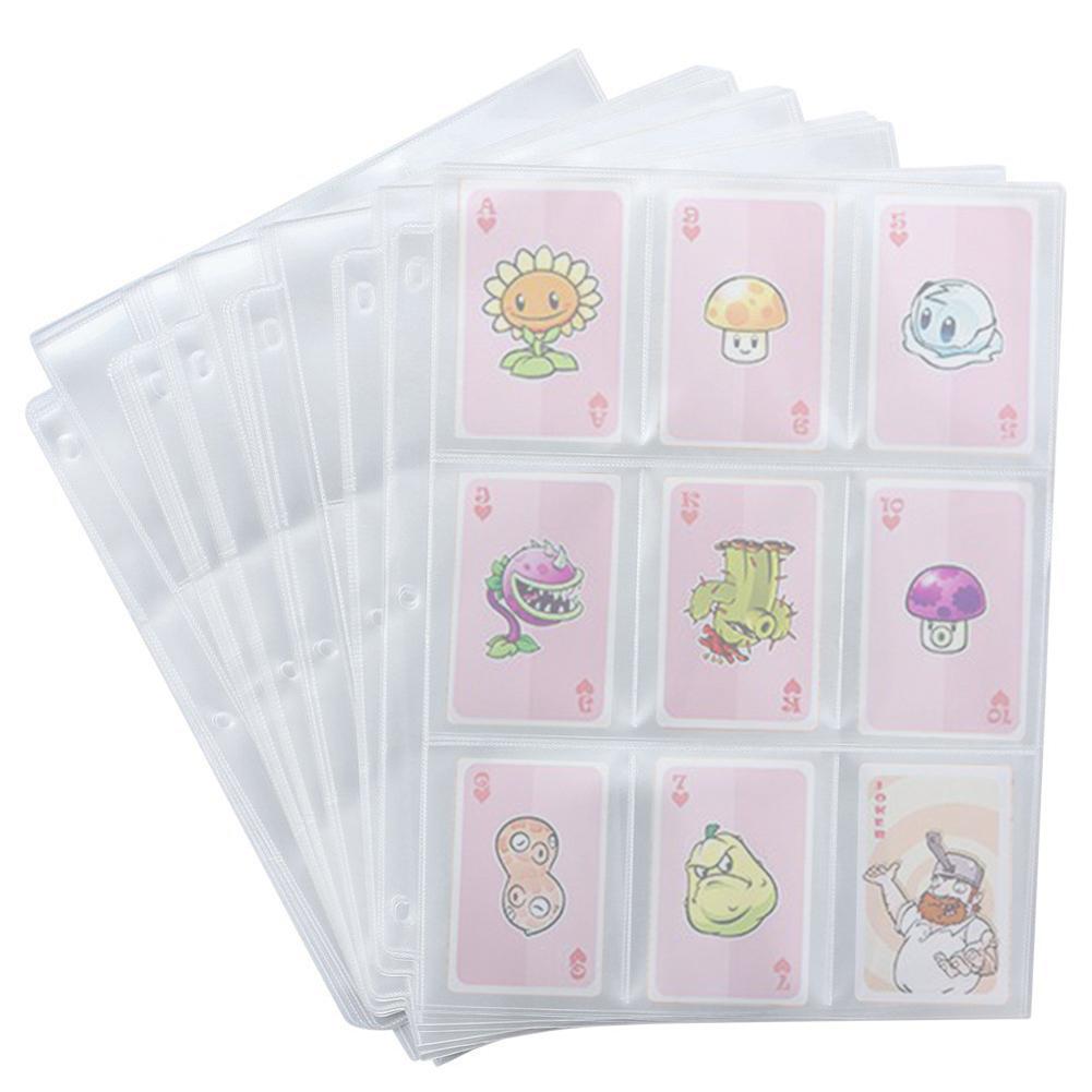 50 Game Card Sets Storage Wallet Album Page Collection Neutral Transparent Game Card Sleeves Card Album Card Cover