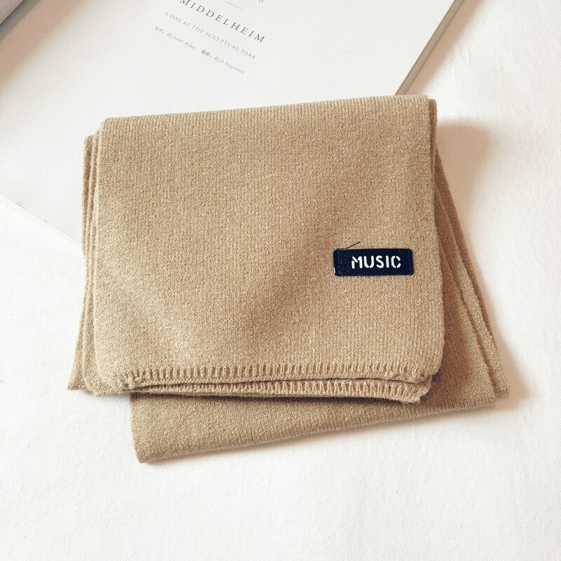 Versione coreana del nuovo bavaglino caldo per bambini in lana lavorata a maglia per bambini autunno e inverno: khaki