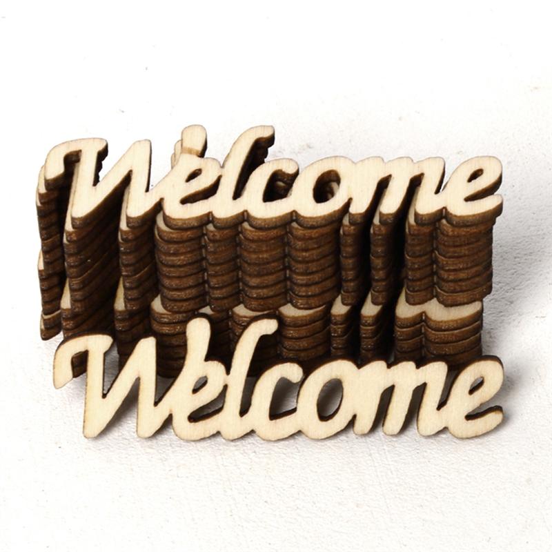 15 drewniane elementy dekoracyjne na przyjęcie powitalne, hotel, bar, restauracja, wiszące, na wesele, urodziny, domowe spotkanie, imprezę  a3 szt.