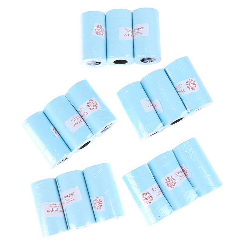 57*30mm 3Rolls printable sticker paper roll direct thermal paper self-adhesive